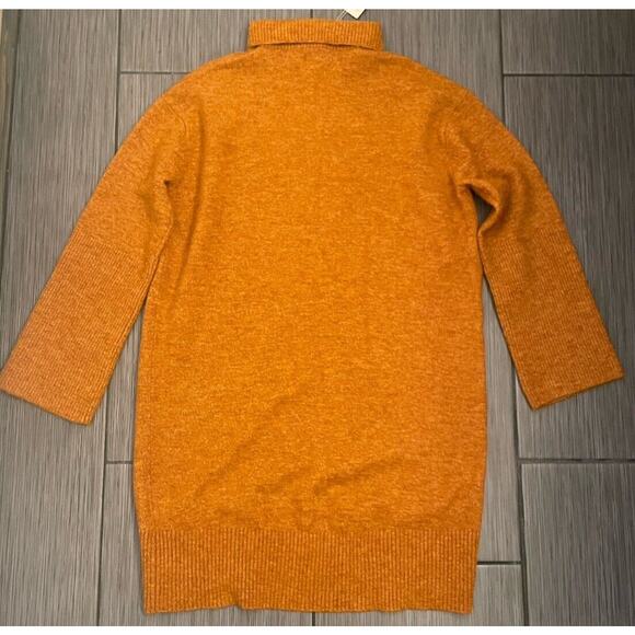 A New Day Womens Turtle Neck Tunic Sweater Size XS Knit Burnt Orange NWT - Picture 6 of 7